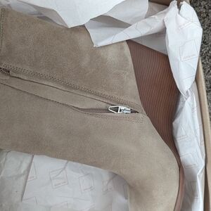 Dolce Vita Taupe Suede Heeled Boots